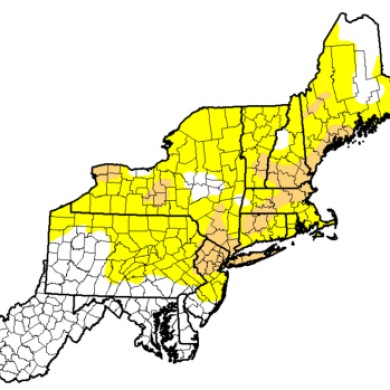 Map of Drought in Northeast